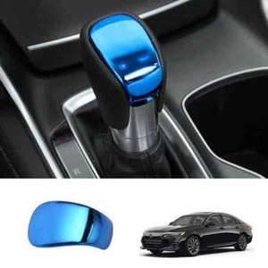 Blue Titanium Car Console Gear Shift Knob Cover Trim For Honda Accord 2018-2022 - Picture 1 of 6