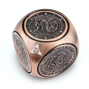Haxtec Spinner Dice 7-in-1 Metal DND Dice Set Unique Dice Spinner Goblins Met... - Picture 1 of 7