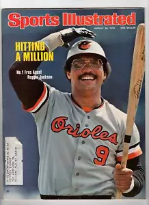 1976 Sports Illustrated rivista baseball Reggie Jackson Baltimore Orioles ottime condizioni - Foto 1 di 1