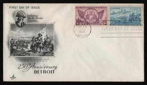 #1000 3c Landing of Cadillac-Combo, Art Craft FDC **ANY 5=FREE SHIPPING** - Picture 1 of 1