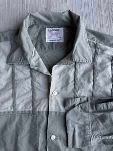 Vintage Arrow Shirt Sanforized Camp Loop Collar Mens Medium 50s Rockabilly Italy - Picture 1 of 7