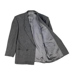 VERSACE Tailored Jacket Blouson Men Wool Gray  - Picture 1 of 12