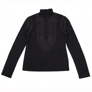 Jean-Paul GAULTIER CLASSIQUE Embroidery Knit T Shirt Size 48(K-135146) - Picture 1 of 12
