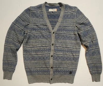 Ben Sherman Blue/Gray Cardigan Sweater size XXL Wool blend - Image 1 of 4