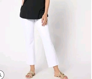 Quacker Factory DreamJeannes Short Pull-On Straight Leg Ankle Jeans Sz 3X Tall  - Picture 1 of 5