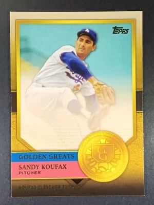 2012 Topps Golden Greats #GG-48 Sandy Koufax - Los Angeles Dodgers - Image 1 of 2