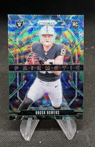 2024 Panini Prizm Prizmatic Brock Bowers #20 Green Wave Prizm Rookie Raiders - Bild 1 von 1