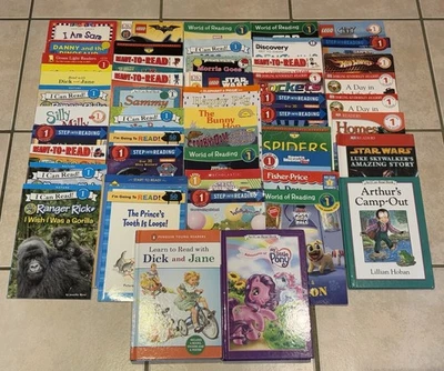 Leveled Reader Books Level 1 Lot of 50 Scholastic I Can Step Into Ready To Read - Image 1 of 4