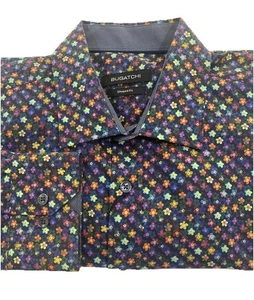 Bugatchi  Shaped Fit 100% Cotton Button Down Shirt Size M - Picture 1 of 11