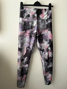 Next Leggings Size M 10-12 Floral Stretch Skinny Ankle High Rise Sports Active - Picture 1 of 7