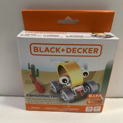 Black + Decker Constructor Off Roader Engineering Set Toy 18 Piece Ages 3+ STEM - Image 1 of 4