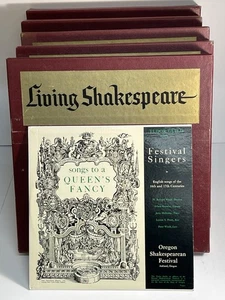 ( 5 ) LIVING SHAKESPEARE - RECORD LP BOX SETS - TOTAL OF 24 LP'S - FREE SHIPPING - Picture 1 of 20