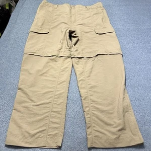 The North Face Pants Mens Large L Tan Convertible Hiking Outdoors Cargo - Picture 1 of 5