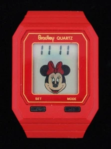 Vintage Bradley Time Digital LCD Disney Minnie Mouse Character Watch - Picture 1 of 3