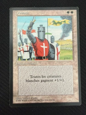 MAGIC MTG RARE ! 1994 Croisade NM Crusade 3e Édition FR bords noirs FBB - Image 1 of 2