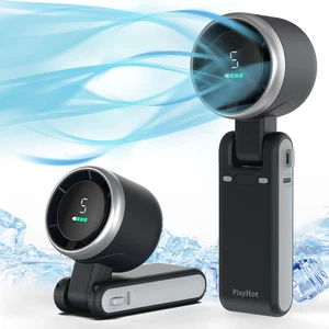Portable Handheld Turbo Fan, 5 Gear Wind, Battery Operated, up to 12 Working Hou - Picture 1 of 12
