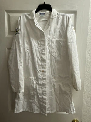 Lab Coat University of California Irvine 3 Pockets With Logo White Small - Image 1 of 4