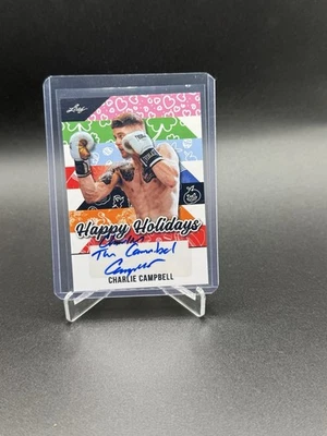 Hoja 2025 Felices Fiestas Charlie Campbell Automático “El Caníbal” Inscrito UFC MMA Foto 1 de 2