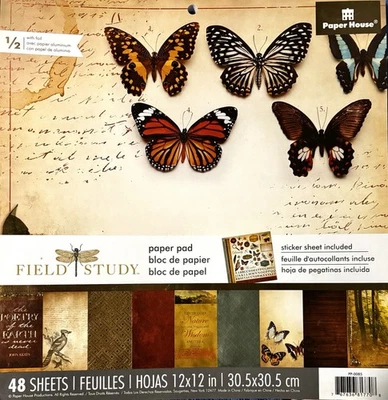 The Paper House “Field Study” 12 x 12 Paper Pad — 48 Sheets + Stickers - Image 1 of 2