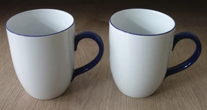 (2von6) 2x Kaffeebecher Henkelbecher TCM Tchibo blauer Rand - Bild 1 von 5