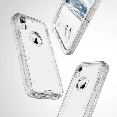 For iPhone 14 Plus 13 12 11 Pro Max XR XS 7 8 6 Shockproof Clear Case Soft Cover - Image 1 of 4