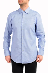 Hugo Boss Men's "Jesse" Slim Fit Geometric Print Long Sleeve Dress Shirt - Picture 1 of 9