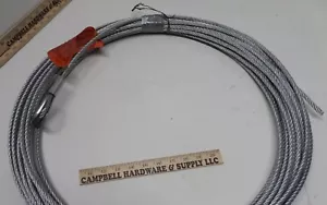 Winch Wire Line Pull Cable Choker with Thimble Eye GAC 5/16 x 100' Galvanized - Imagen 1 de 7