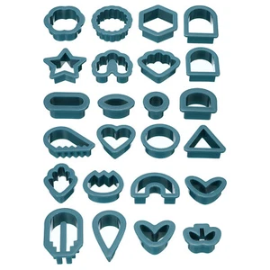 Polímero Arcilla Cortadores 24ud Polímero Arcilla Cortadores Pendientes Kit Azul - Imagen 1 de 7
