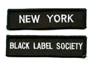 BLACK LABEL SOCIETY FAN NEW YORK NY FAN CLUB PATCH SET - Picture 1 of 1