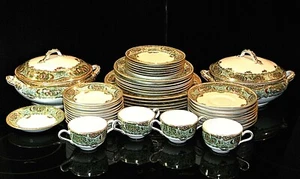 Seltenes antikes GEORGE JONES & SONS CRESCENT CHINA ""Gotha"" Muster #A4548. - Bild 1 von 75
