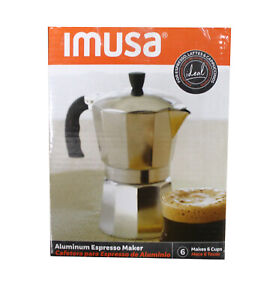 Imusa USA Aluminum Espresso Maker (B120-43V)