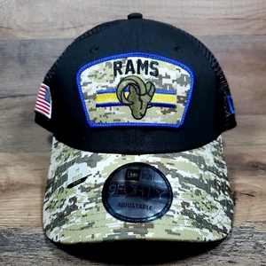 Los Angeles Rams New Era 9FORTY Salute To Service Snapback Trucker Mütze Cap NEU - Bild 1 von 10