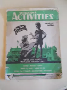 Vintage Children's Activities Paperback 1951 Large Collectible Booklet - Foto 1 di 8