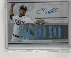 1-2014 Topps Triple Threads Relic Auto Chris Archer Rays 18/18 #TTAR-CA3 - Imagen 1 de 2