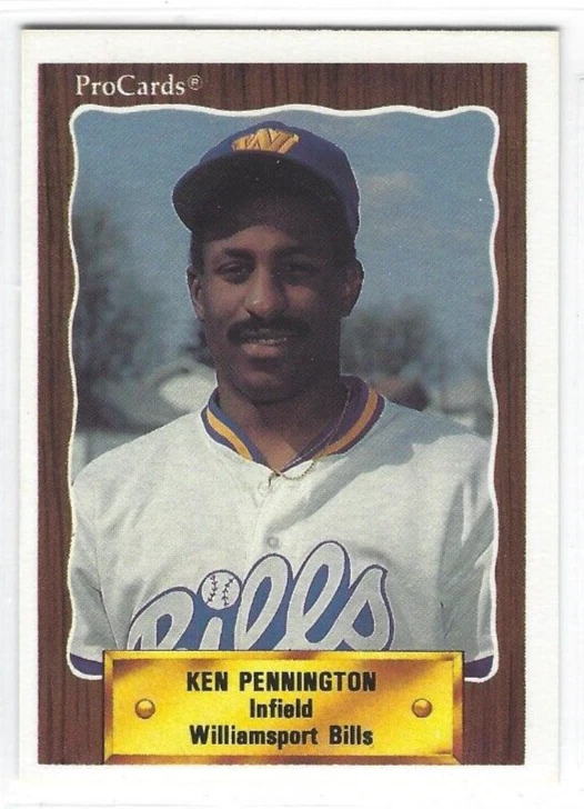 1990 Williamsport Bills (Class AA-Seattle Mariners) Ken Pennington - Image 1 of 1