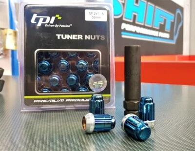 tpi Tuner Blue Ti Wheel Nuts - Suits M12x1.25 Nissan, Subaru, Suzuki - Imagem 1 de 4