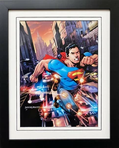 Póster de cómic enmarcado mate de Superman DC "Superman in the City AC Vol 2" - Imagen 1 de 3
