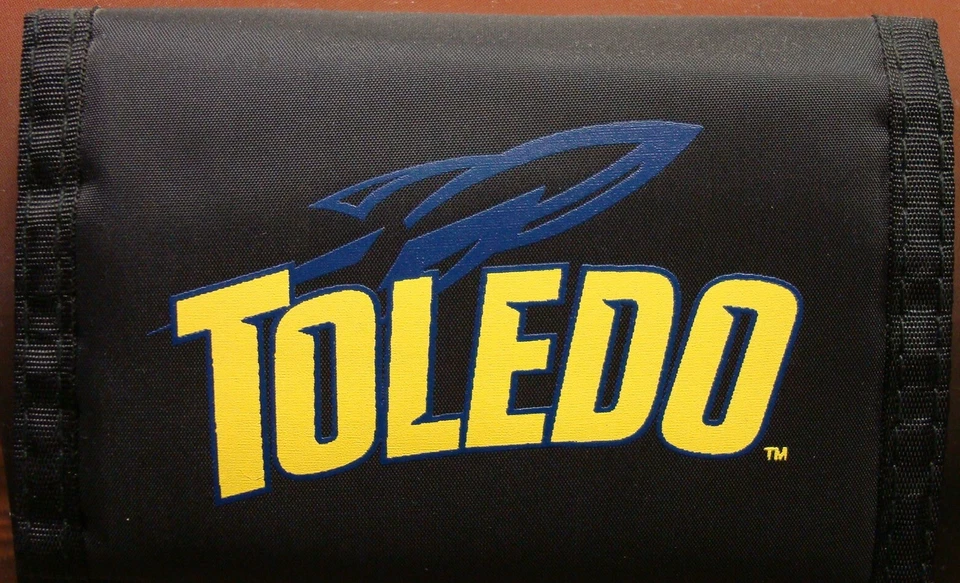 TOLEDO ROCKETS OFFICIAL TEAM LOGO NYLON TRIFOLD WALLET NEW RICO INDUSTRIES - Image 1 of 1
