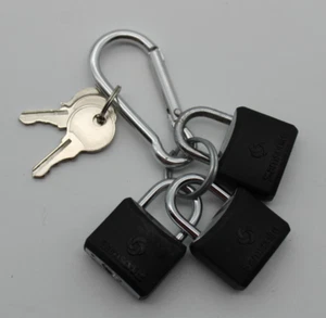 3 SAMSONITE mini Luggage Suitcase Locks with 2 matching Keys - Picture 1 of 2