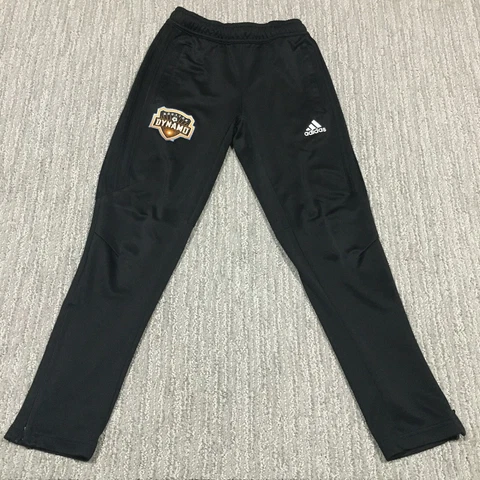 Houston Dynamo Adidas Pants Youth Small Black Joggers Climacool Soccer Kids Boys Cover
