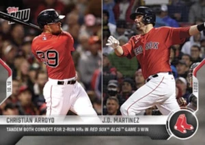 2021 TOPPS NOW CARD BOSTON RED SOX #985 CHRISTIAN ARROYO JD MARTINEZ 2-RUN HRS - Picture 1 of 1