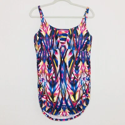 Becca by Rebecca Virtue Plus Size One-Piece Swimsuit 1X(16-18) - Image 1 of 4