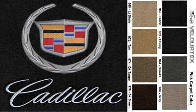 Lloyd Mats Velourtex Cadillac Crest Silver Double Logo Front Mats (2002-2014) Foto 1 de 4