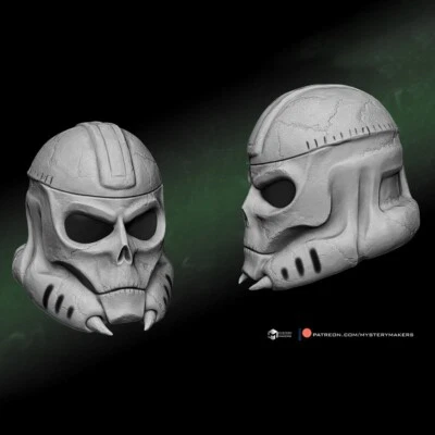 Grim Reaper Trooper Helmet Replica Prop 1:1 (Painted) - Image 1 of 4