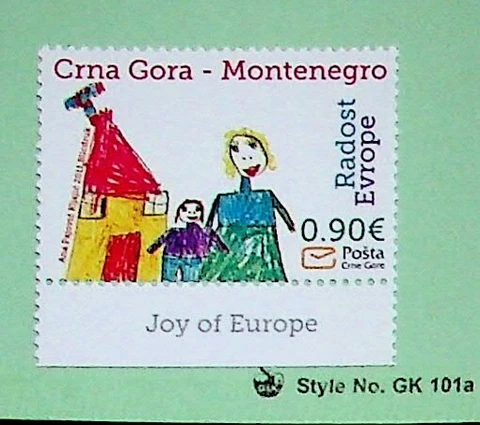 MONTENEGRO Sc 292 NH ISSUE OF 2011 - EUROPA - (AJ23) Cover