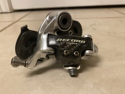 Campagnolo Record 10 speed rear derailleur Carbon Fiber Cage Titanium - Image 1 of 4