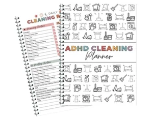 Cleaning Planner, Cleaning Schedule and Checklist Organizer, Daily Weekly M - Picture 1 of 6