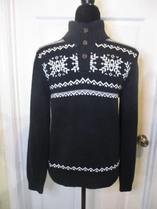 NWT Chaps Boy Youth Sweater Black White Large 14/16 - Picture 1 of 7