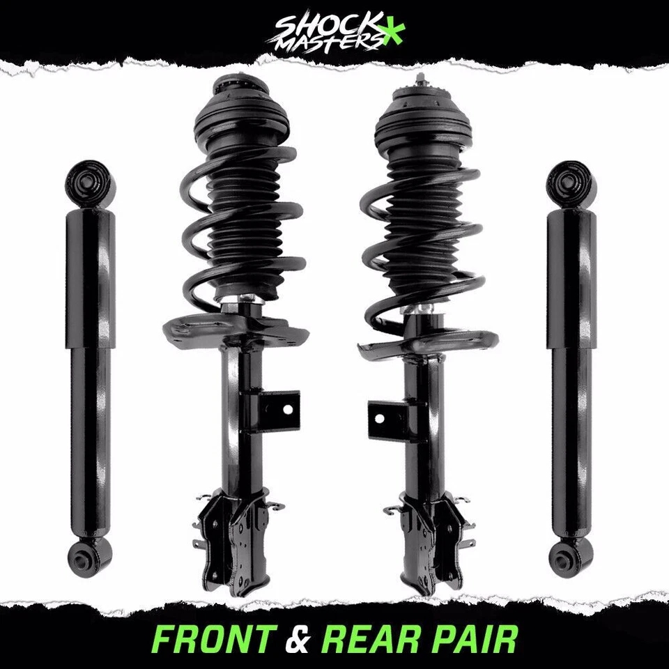 Set 4 Front Complete Struts Rear Shocks For 2012-2017 Fiat 500 Foto 1 de 4