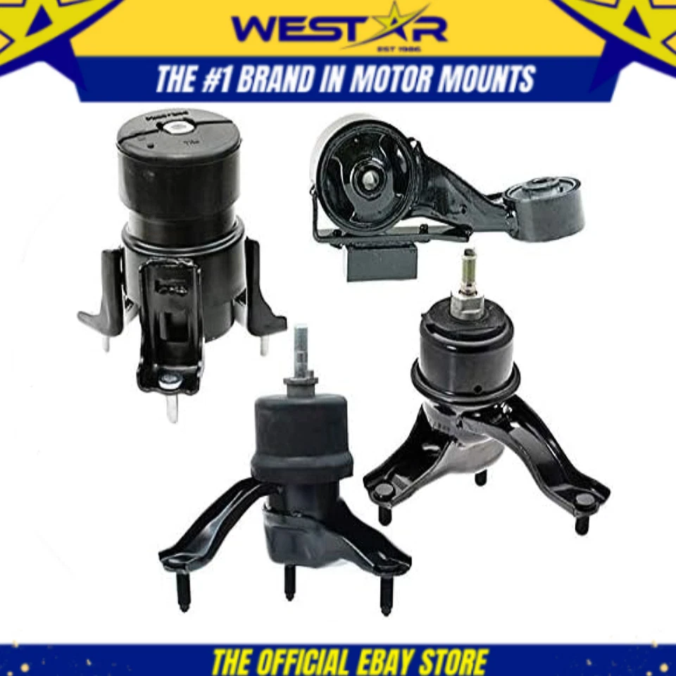 Compatível com 2004-2006 Toyota Sienna 3.3L 4WD, motor e conjunto de montagem trans 4 peças: 969 - Imagem 1 de 3